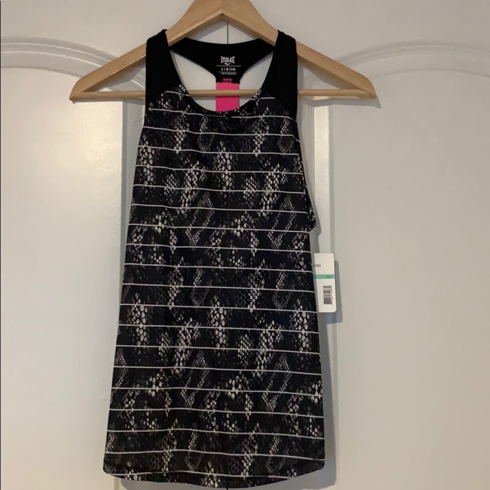 Racerback athletic tank top